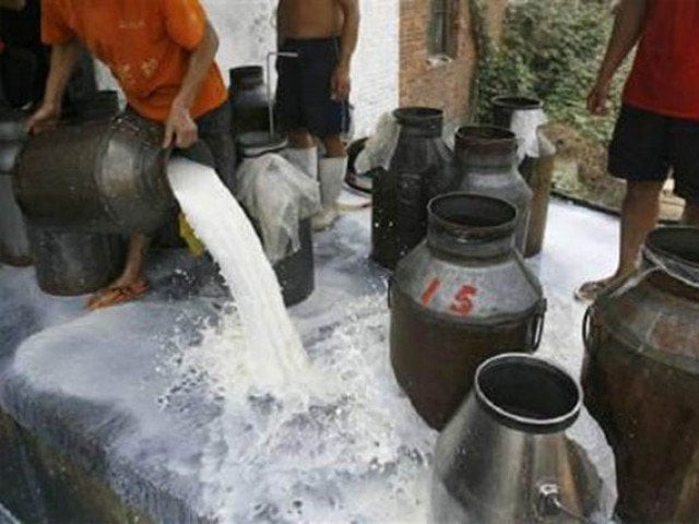 retailers say they cannot sell milk bought at rs93 77 per litre at rs85 per litre photo file retailers say they cannot sell milk bought at rs93 77 per litre at rs85 per litre photo file