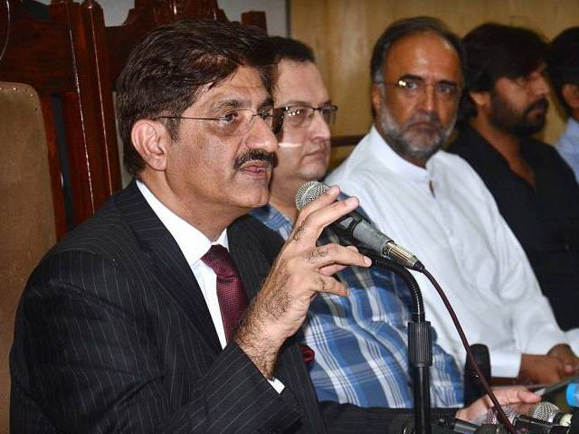 sindh cheif minister syed murad ali shah speaks during meet the press at press club photo app sindh cheif minister syed murad ali shah speaks during meet the press at press club photo app