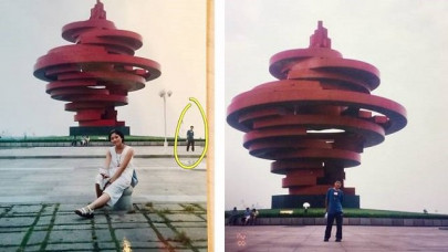 meant to be couple discover they appeared in same photograph as teenagers