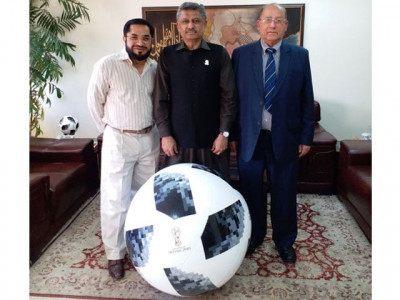 pakistan to provide footballs for fifa world cup 2018