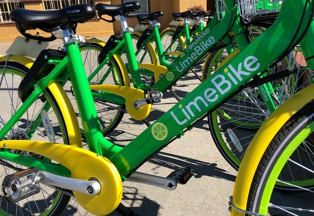 california based bike sharing startup limebike displays its bikes at a recently launched pilot program in burlingame california us march 8 2017 photo reuters