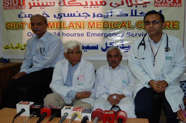 dr adibul hassan rizvi addressing a press conference photo express