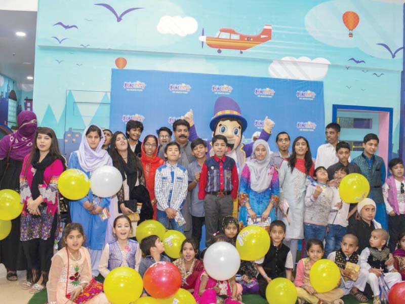 children suffering from thalassemia enjoy rides at fun city photo express