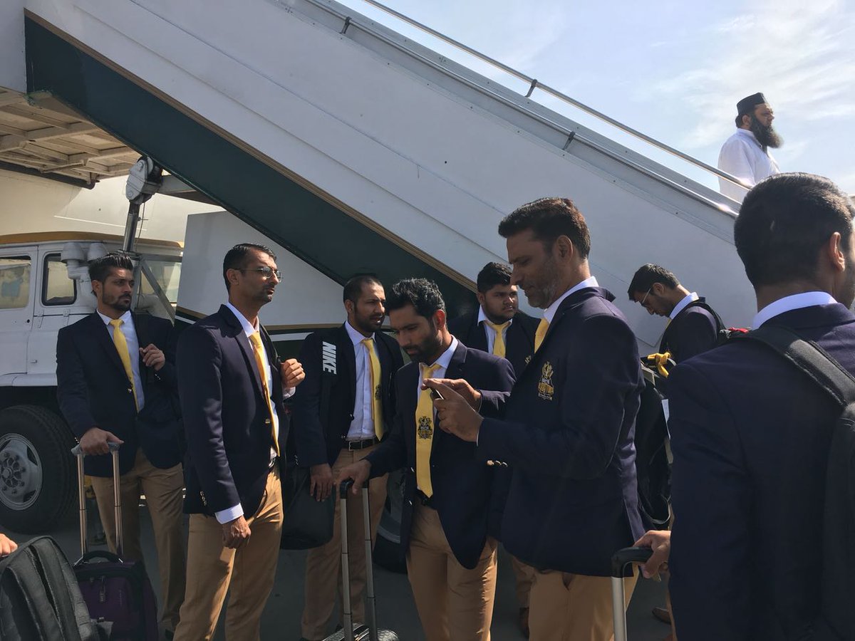 cricket comes to lahore gladiators team players partially arrived in lahore that included all the local players while the international players will land in pakistan on march 19 photo courtesy psl