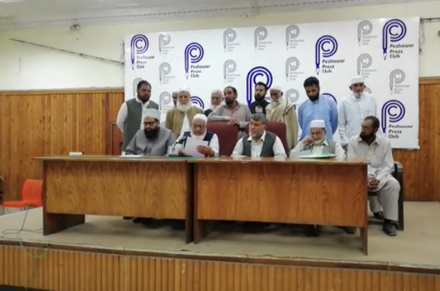 familes of missing youngsters addressing a press conference at peshawar press club photo express