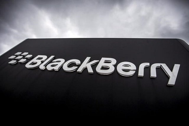 a blackberry sign is seen in front of their offices on the day of their annual general meeting for shareholders in waterloo canada in this june 23 2015 file photo photo reuters