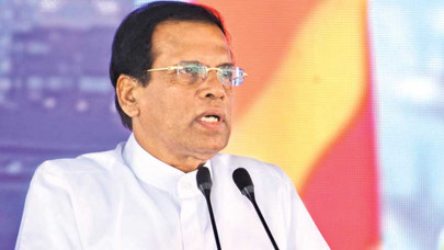 sri lankan president in pakistan for a three day visit
