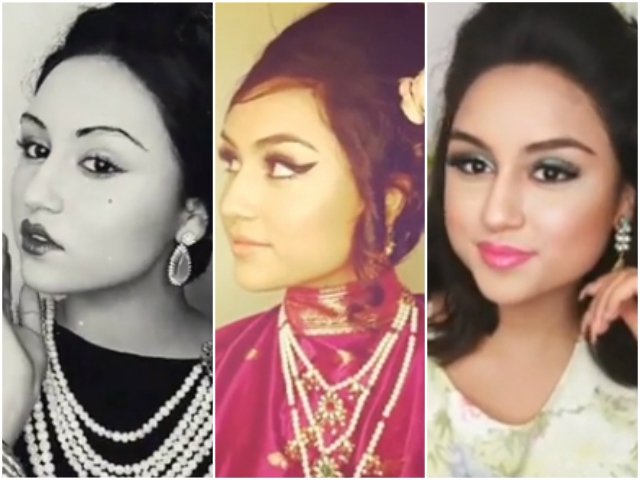 pakistani norwegian recreats 100 years of pakistani makeup and the results are stunning