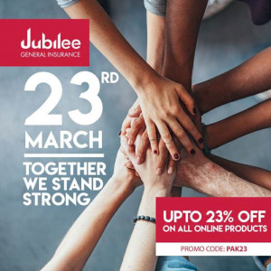 jubilee general insurance announces discounts for pakistan day