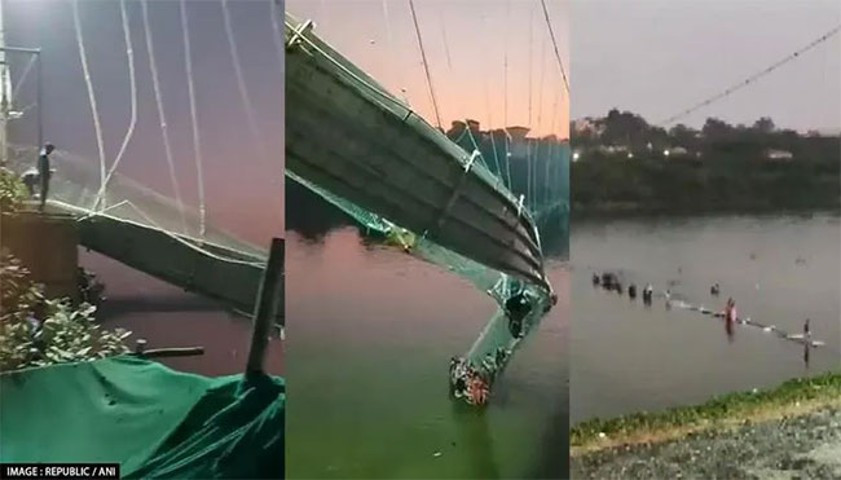 Photo of Thirty killed in suspension bridge collapse in India