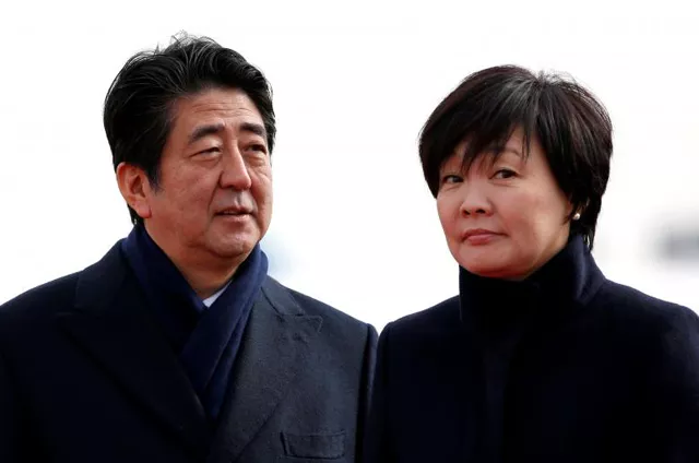 while abe fends off political pressure to resign his wife has continued her active presence on social media photo reuters while abe fends off political pressure to resign his wife has continued her active presence on social media photo reuters