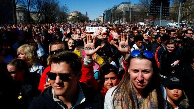 attendees are seen as students and gun control advocates hold the quot march for our lives quot event demanding gun control after recent school shootings at a rally in washington us photo reuters attendees are seen as students and gun control advocates hold the quot march for our lives quot event demanding gun control after recent school shootings at a rally in washington us photo reuters