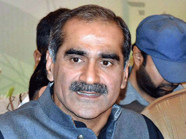 federal railway minister khawaja saad rafique photo express