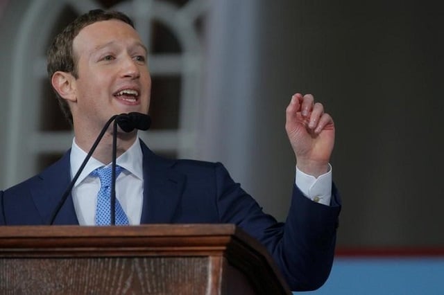 facebook founder mark zuckerberg speaks during the alumni exercises following the 366th commencement exercises at harvard university in cambridge massachusetts us may 25 2017 photo reuters