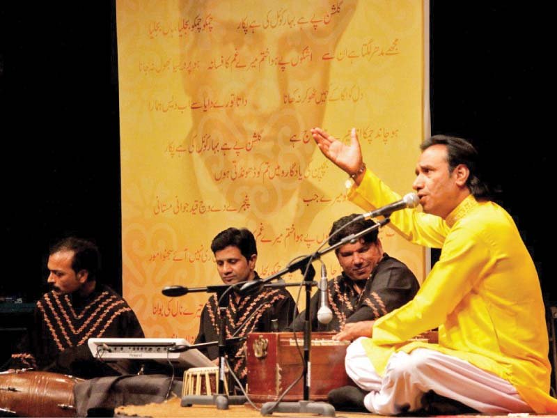 artists perform composition of master ghulam haider at pnca photo express