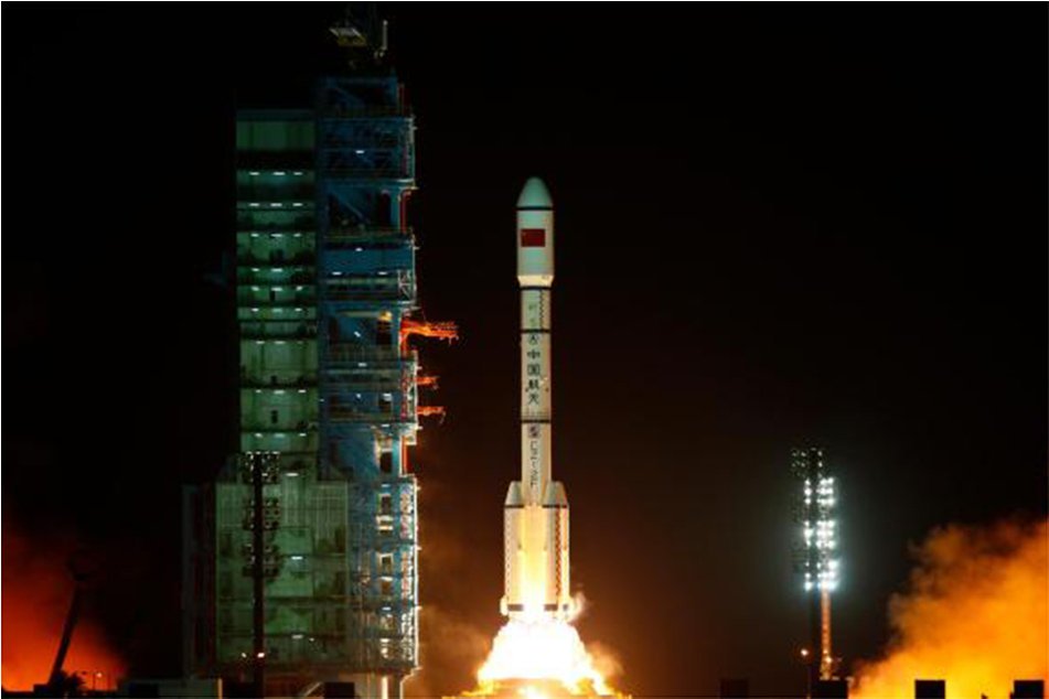 the long march ii f rocket loaded with china 039 s unmanned space module tiangong 1 lifts off from the launch pad in the jiuquan satellite launch center gansu province photo reuters
