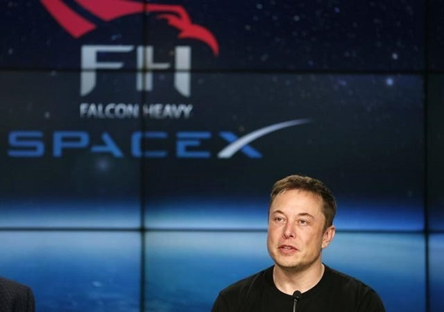 spacex founder elon musk speaks at a press conference following the first launch of a spacex falcon heavy rocket at the kennedy space center in cape canaveral florida us february 6 2018 photo reuters spacex founder elon musk speaks at a press conference following the first launch of a spacex falcon heavy rocket at the kennedy space center in cape canaveral florida us february 6 2018 photo reuters
