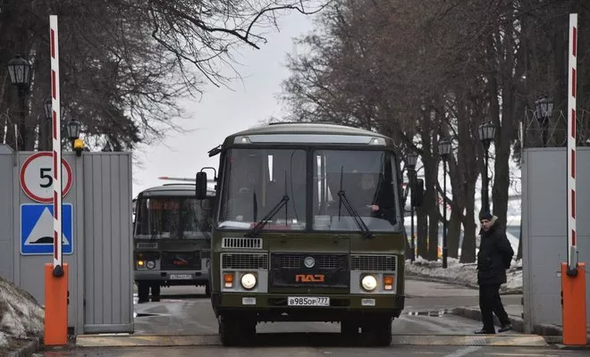 buses drive out of the airport after the russian il 96 jet that brought back 46 russian diplomats and their family members from the russian government airport vnukovo ii in mosow on april 1 photo afp buses drive out of the airport after the russian il 96 jet that brought back 46 russian diplomats and their family members from the russian government airport vnukovo ii in mosow on april 1 photo afp