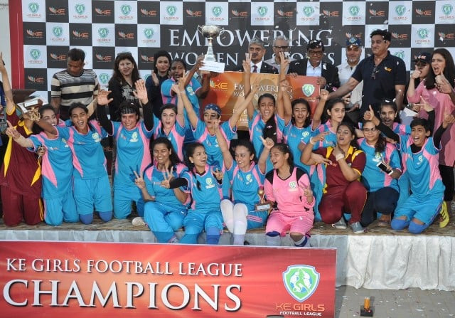change in tide naseem hameed academy beat marta fc 3 2 on penalties in the final but the latter club s founder rais khan feels the tournament signifies a leaning towards women s football in karachi photo courtesy k electric girls football league change in tide naseem hameed academy beat marta fc 3 2 on penalties in the final but the latter club s founder rais khan feels the tournament signifies a leaning towards women s football in karachi photo courtesy k electric girls football league