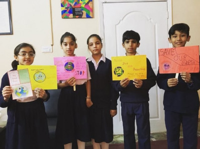 ilmester academy s exhibition raises awareness on climate change