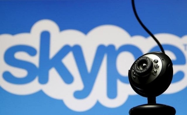 a web camera is seen in front of a skype logo in this photo illustration may 26 2015 photo reuters