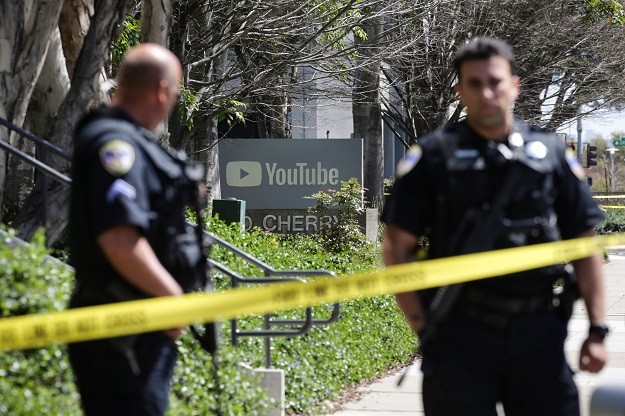 police officers and crime scene tape are seen at youtube headquarters following an active shooter situation in san bruno california us photo reuters