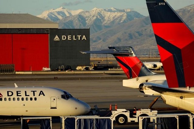 a delta air lines flight is pushed put of its gate at the airport in salt lake city utah us january 12 2018 photo reuters