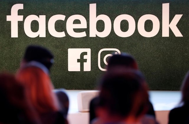 a facebook logo is seen at the facebook gather conference in brussels belgium january 23 2018 photo reuters