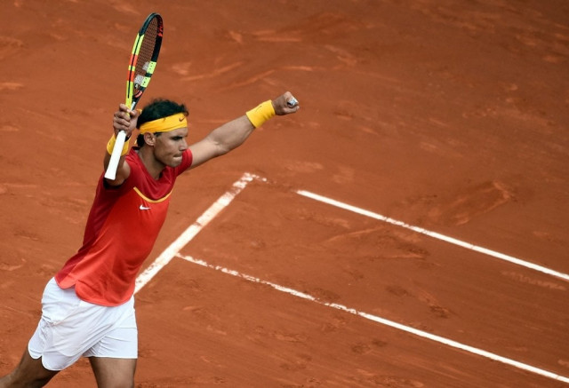 even steven the victory for rafael nadal in the plaza de toros bullring levelled the tie after world number four alexander zverev beat 33rd ranked david ferrer 6 4 6 2 6 2 photo afp even steven the victory for rafael nadal in the plaza de toros bullring levelled the tie after world number four alexander zverev beat 33rd ranked david ferrer 6 4 6 2 6 2 photo afp