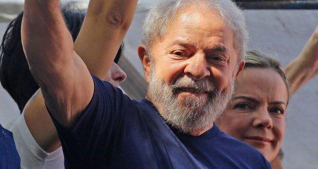 brazil s lula spends first day of 12 year prison sentence