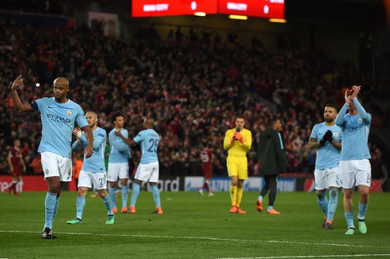 the past week has seen city concede thrice in two consecutive games the first time that has happened to a guardiola team photo afp