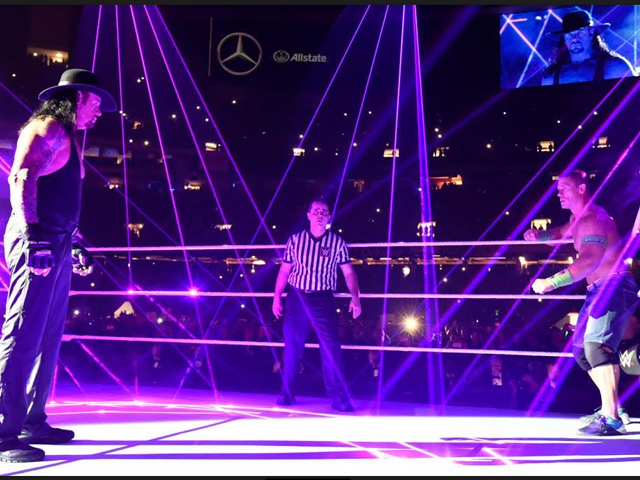wrestlemania undertaker defeats john cena in under three minutes