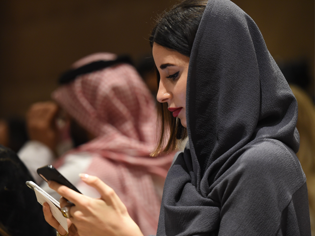 participants attend the opening ceremony of the arab fashion week on april 10 2018 at ritz carlton hotel in the saudi capital riyadh afp photo fayez nureldine