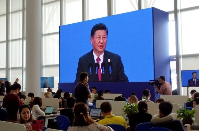 reporters at media centre of boao forum for asia watch chinese president xi jinping delivering his speech at the annual forum in boao in the southern chinese province of hainan photo reuters reporters at media centre of boao forum for asia watch chinese president xi jinping delivering his speech at the annual forum in boao in the southern chinese province of hainan photo reuters