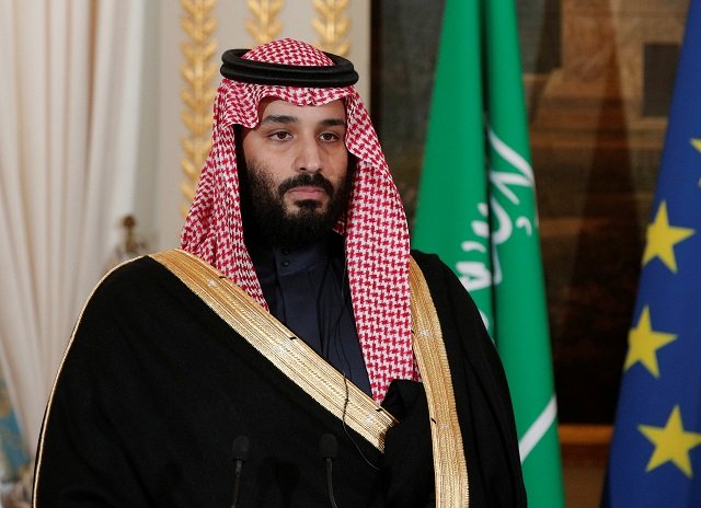 saudi arabia 039 s crown prince mohammed bin salman attends a press conference with french president emmanuel macron not pictured at the elysee palace in paris france april 10 2018 photo reuters