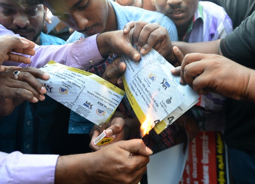 out of hands chennai is the capital of tamil nadu state which has seen volatile protests over the handling of a water shortage crisis with the authorities saying they could not guarantee security at chennai super kings 039 matches photo afp