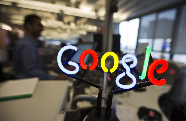 a neon google logo is seen at the new google office in toronto november 13 2018 photo reuters