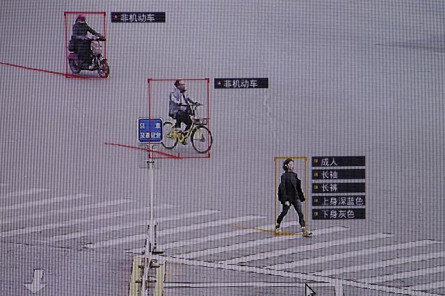 sensetime surveillance software identifying details about people and vehicles runs as a demonstration at the company 039 s office in beijing china october 11 2017 photo reuters