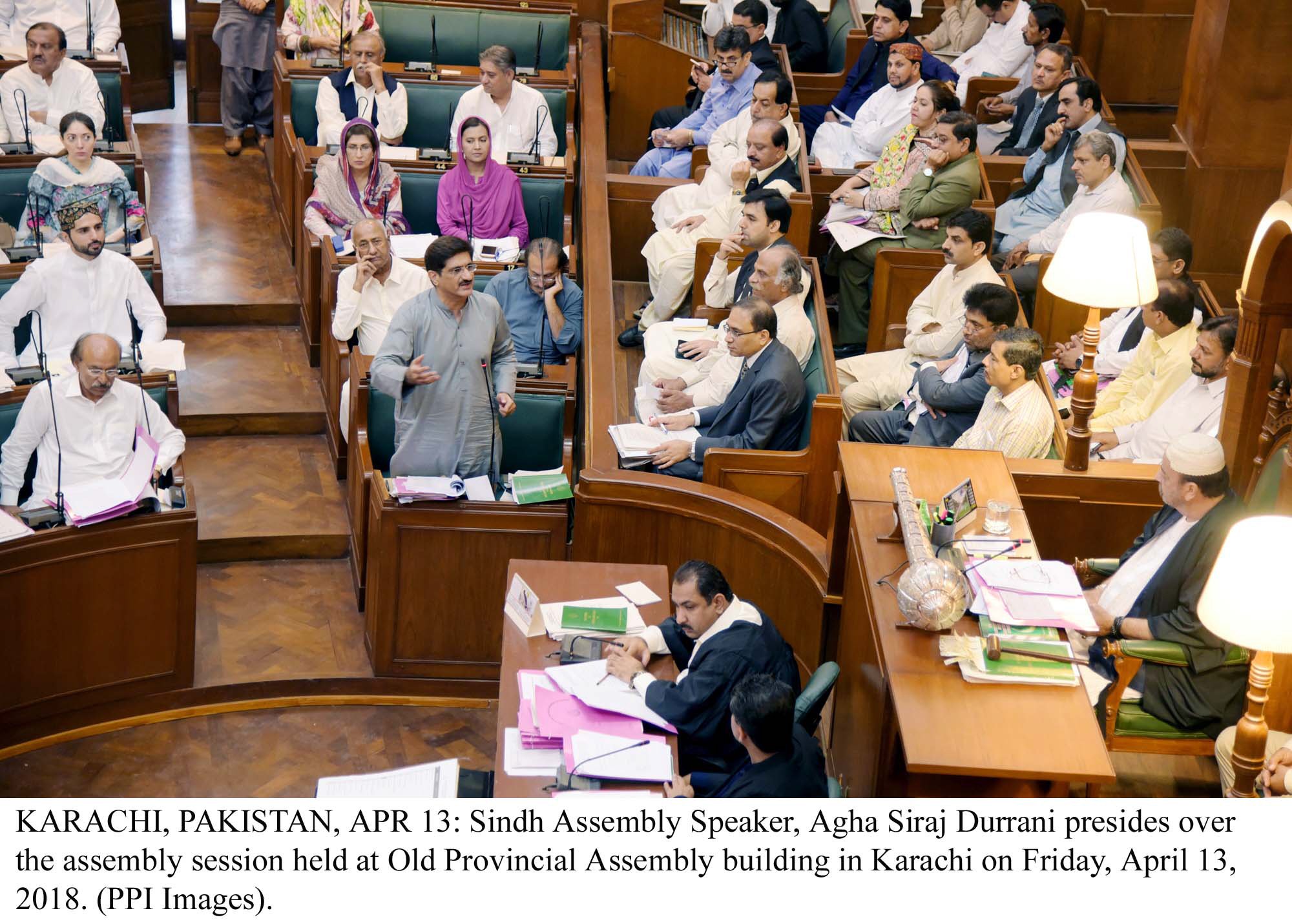 chief minister murad ali shah defends the universities amendment bill during the sindh assembly session photo ppi