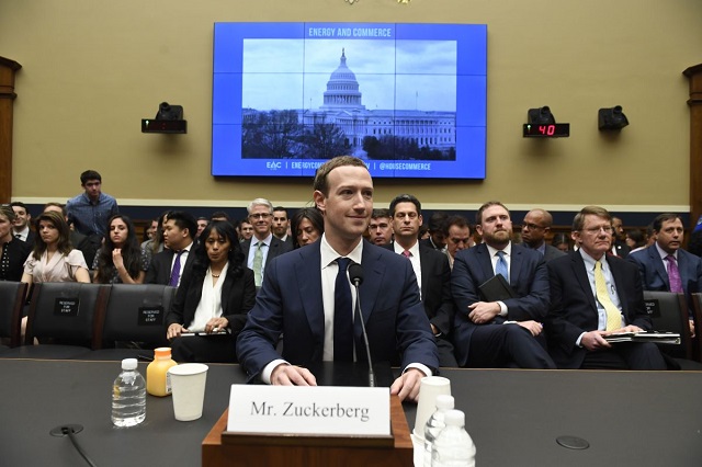 facebook chief executive officer mark zuckerberg testifies during a us house committee on energy and commerce hearing about facebook on capitol hill in washington dc on april 11th 2018 photo afp