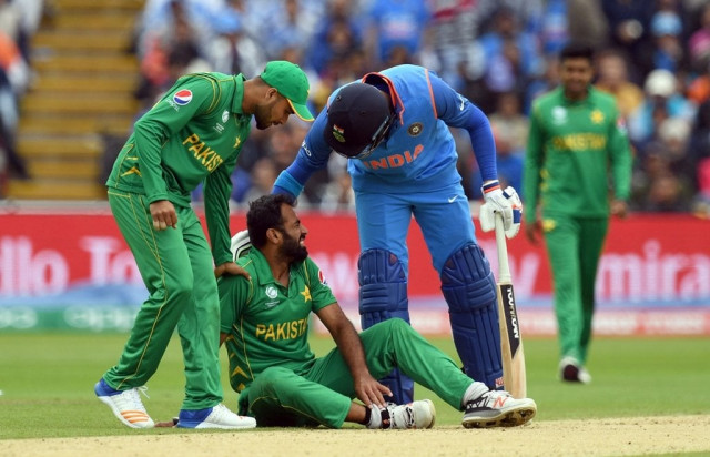 out of favour wahab riaz last appeared in a pakistan jersey in a limited overs match against india in the 50 over tournament champions trophy opener where he walked out with an injury before registering figures of 8 4 0 87 photo afp out of favour wahab riaz last appeared in a pakistan jersey in a limited overs match against india in the 50 over tournament champions trophy opener where he walked out with an injury before registering figures of 8 4 0 87 photo afp
