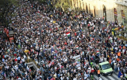 major anti orban demo in hungary major anti orban demo in hungary