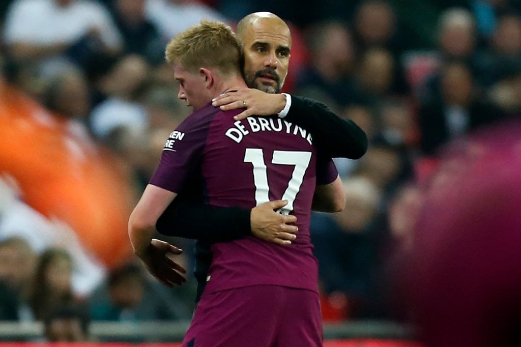 substantial difference pep guardiola 039 s side extended their lead over second placed manchester united to 16 points thanks to goals from gabriel jesus ilkay gundogan and raheem sterling at wembley photo afp