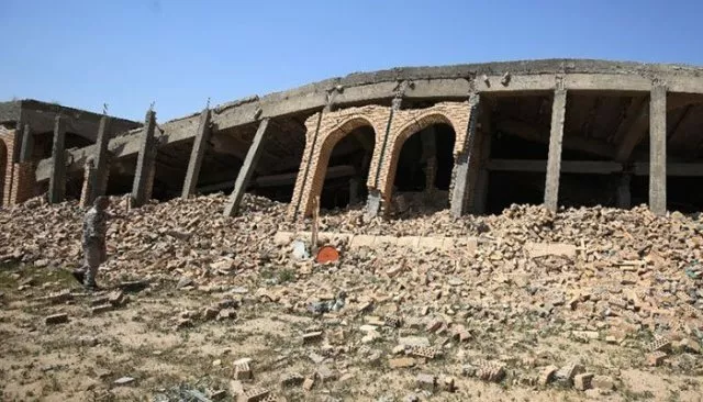 the severely damaged tomb of the late iraqi dictator saddam hussein in the village of al awja on the outskirts of tikrit photo afp the severely damaged tomb of the late iraqi dictator saddam hussein in the village of al awja on the outskirts of tikrit photo afp