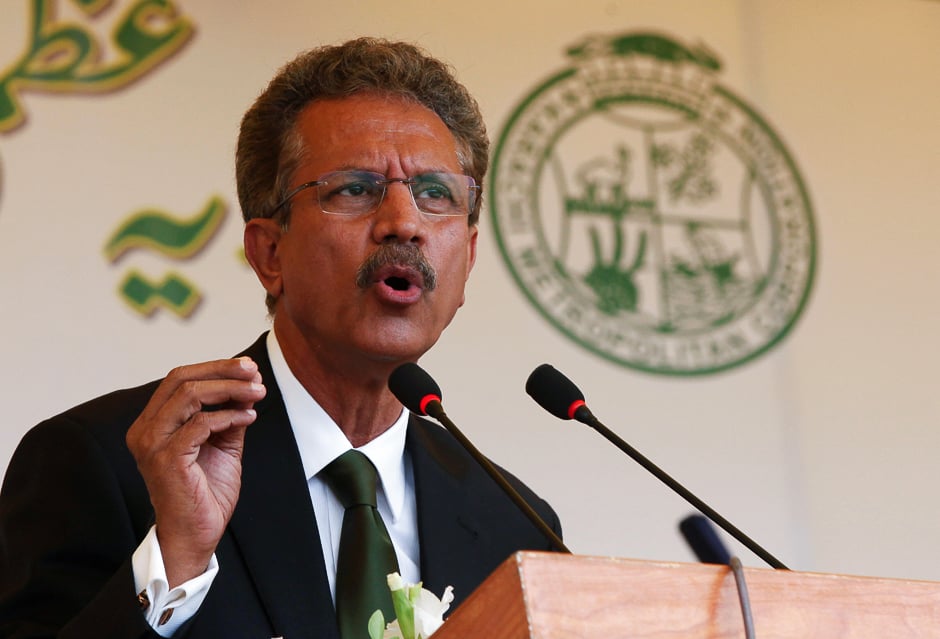 mayor karachi waseem akhtar photo file photo