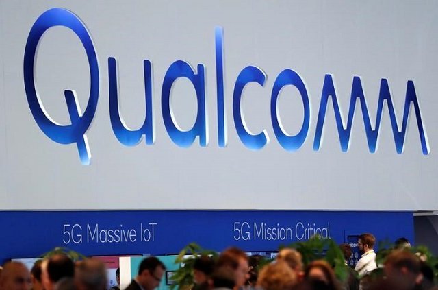 the logo of qualcomm is seen during the mobile world congress in barcelona spain february 27 2018 photo reuters