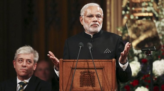 indian prime minister narendra modi addresses members of the british parliament in london photo reuters indian prime minister narendra modi addresses members of the british parliament in london photo reuters