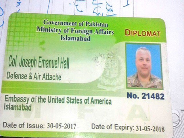 back on april 7 a us diplomat hit and killed a motorcyclist as he jumped traffic signals in islamabad on saturday photo express