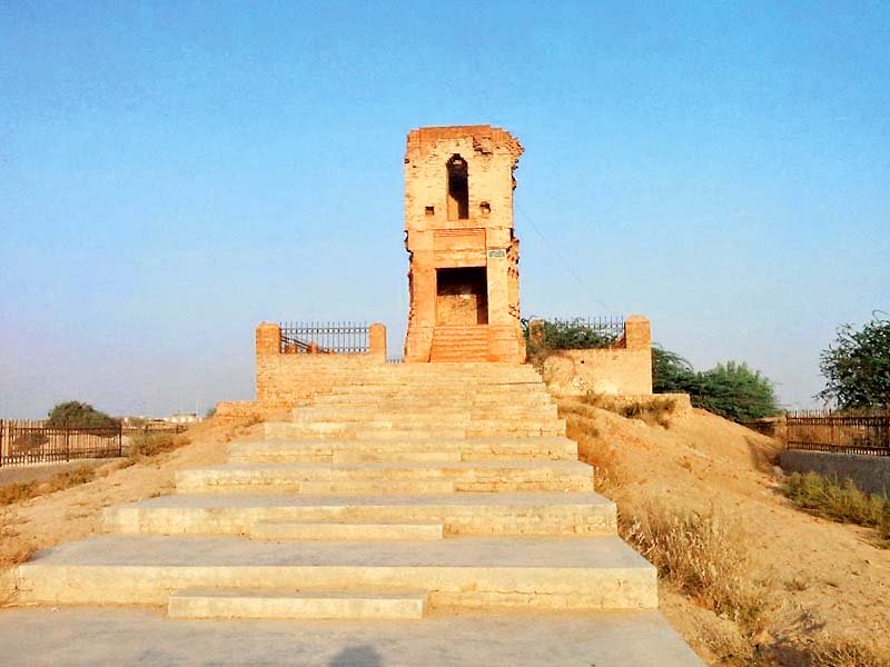 pattan minara buddhist era structure in shambles