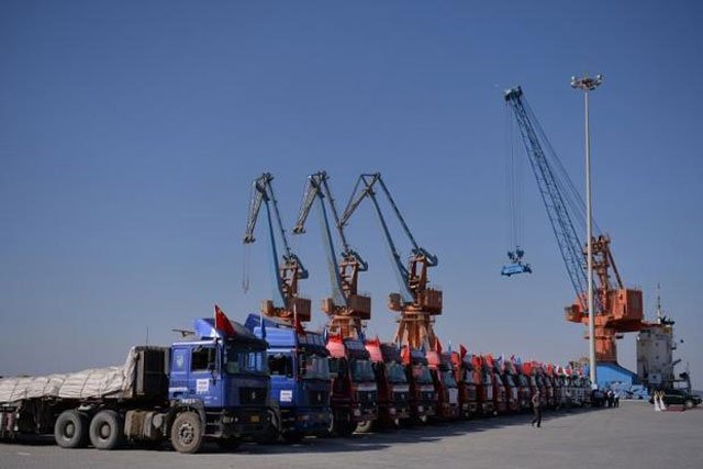 cpec secretariat says gwadar city being built as per standard of hong kong singapore photo afp